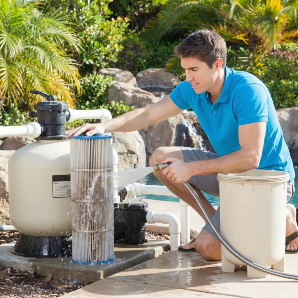 pool filter cleaning Phoenix